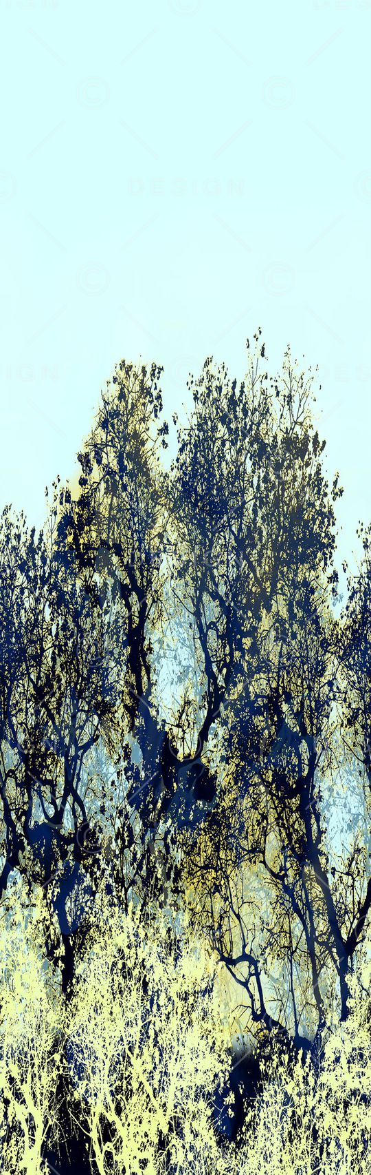 定位 树木 从来 渐变 剪影印花华亿平台图片