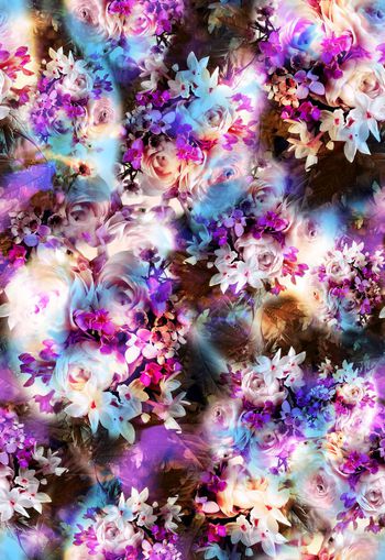 256361-多彩写实清新花卉花朵组合