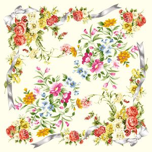 方巾 清新 淡雅 小碎花印花华亿平台图片