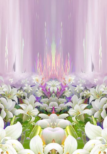 256556-WT168花卉拉丝效果绽放印花