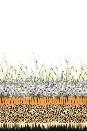 迷人花卉印花华亿平台图片