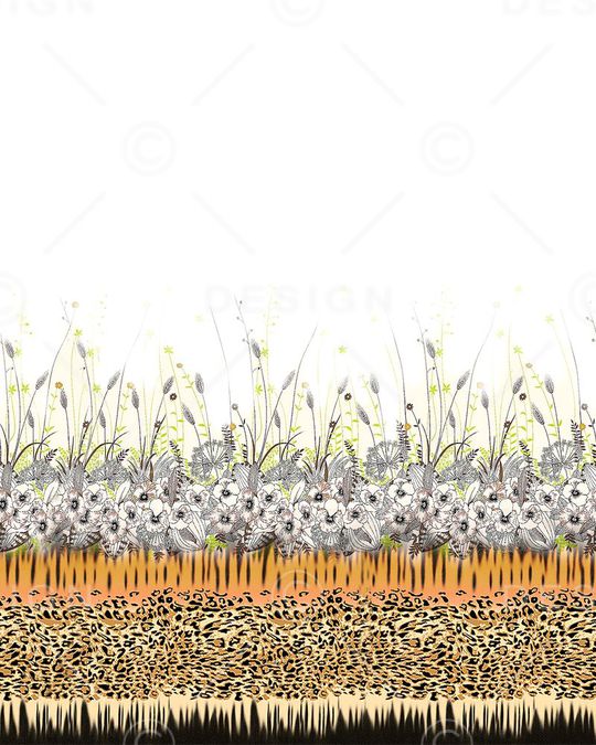 迷人花卉印花华亿平台图片