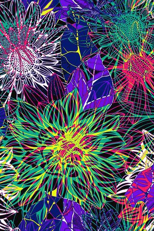 花卉印花华亿平台图片