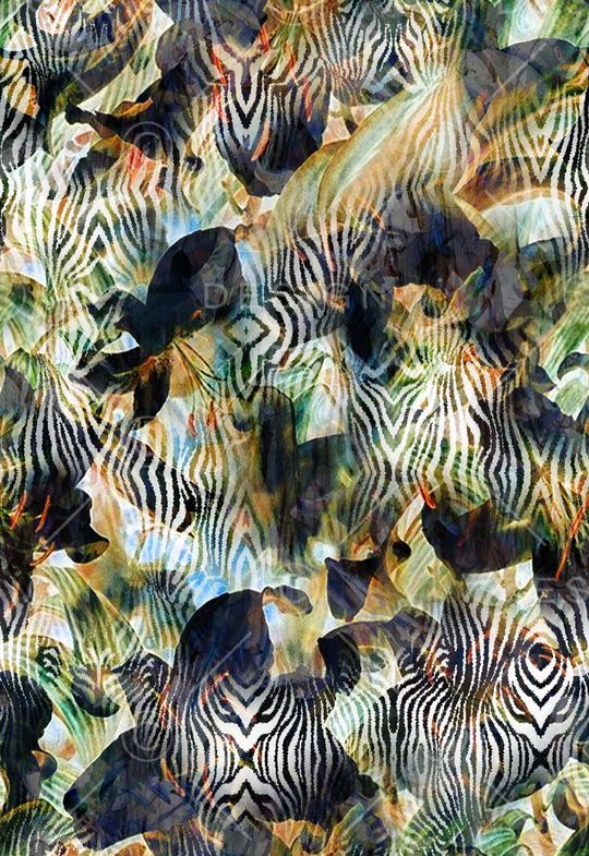 动物纹 斑马纹印花华亿平台图片