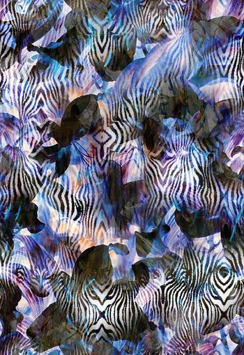 256639-抽象朦胧效果动物纹