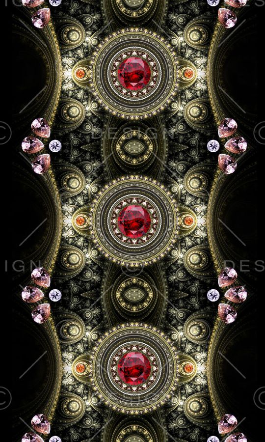 欧式 珠宝 钻石 复古 高贵 定位印花华亿平台图片