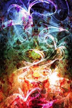 定位  炫彩 肌理 抽象 线条 光感 光线印花华亿平台图片