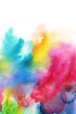 定位 水彩 水渍 肌理 色块 晕开印花华亿平台图片