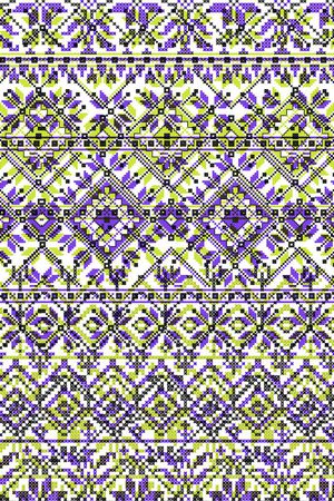 北欧风 民族风 几何 抽象 马赛克 方块 十字绣 仿编织印花华亿平台图片