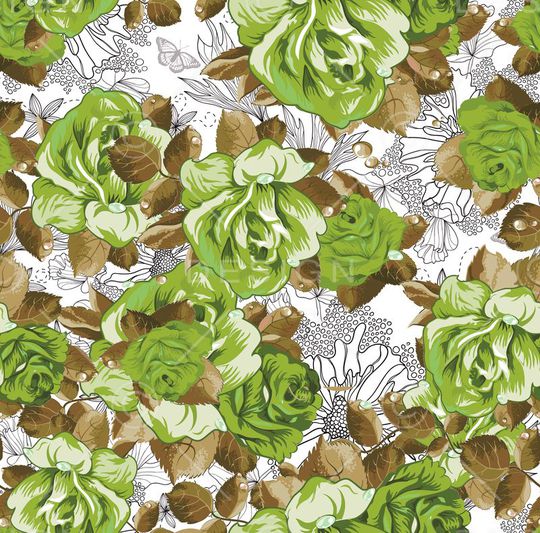 花卉 玫瑰 乱花印花华亿平台图片