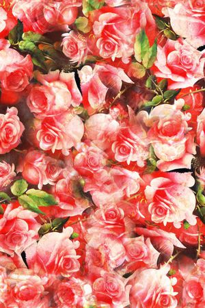 油画 多彩 迷人 花卉印花华亿平台图片