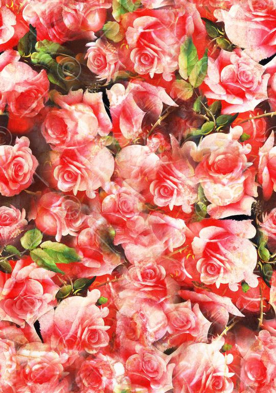 油画 多彩 迷人 花卉印花华亿平台图片