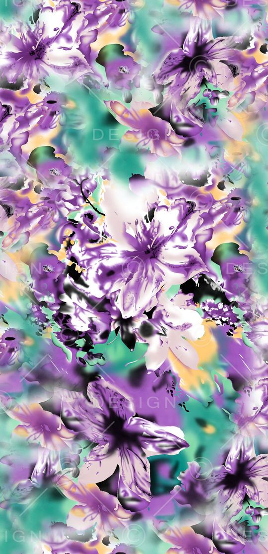 花卉 乱花 印花华亿平台图片