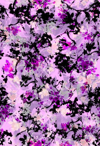 257163-中国风水墨梅花腊梅花卉花朵