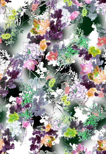 257170-中国风国画水墨水彩花卉花朵