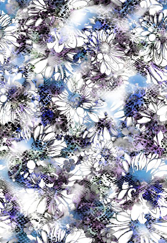 动物纹 蛇纹 花卉 花朵 印花华亿平台图片