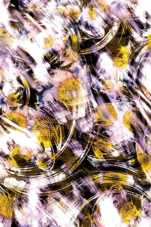 肌理 抽象 光感 菊花印花华亿平台图片