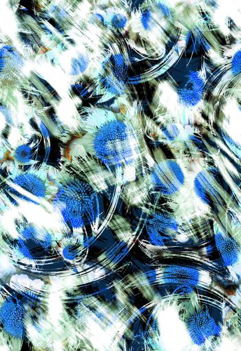 257451-抽象水墨水彩效果花卉菊花花朵