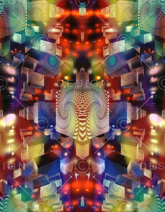 方块 金属感 科技印花华亿平台图片