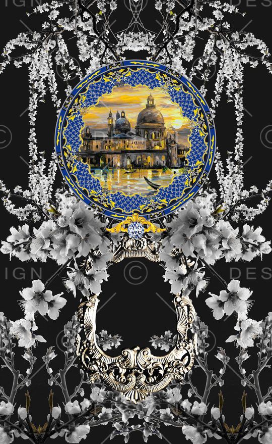 欧式印花华亿平台图片