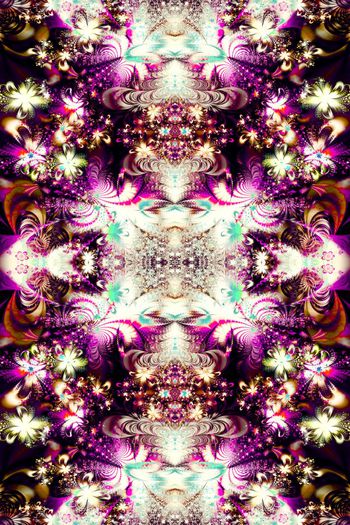 257569-深色宫廷花卉