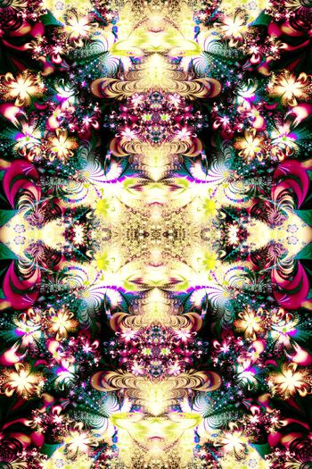 257571-深色宫廷花卉