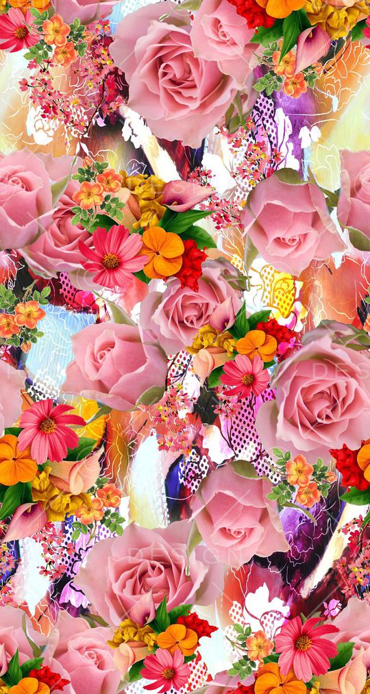 玫瑰印花华亿平台图片