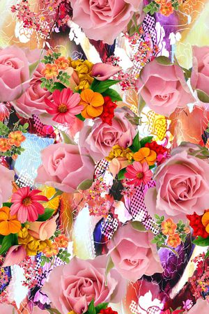 玫瑰印花华亿平台图片