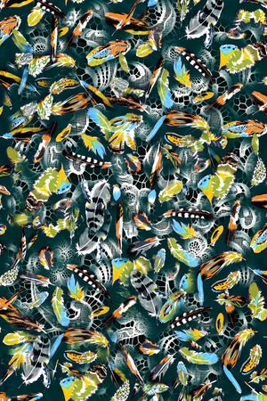 动物纹印花华亿平台图片