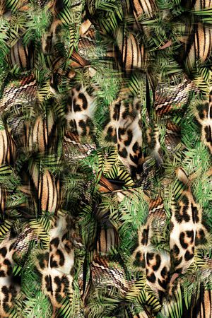 豹纹印花华亿平台图片