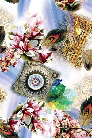 欧式  复古印花华亿平台图片