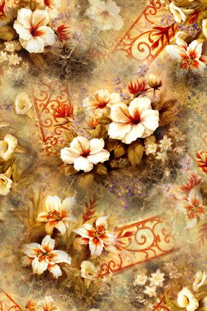 复古印花华亿平台图片