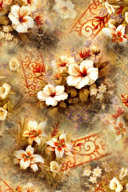 复古印花华亿平台图片