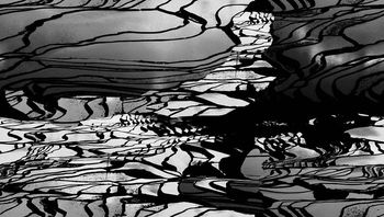 257798-几何线条自然景观图