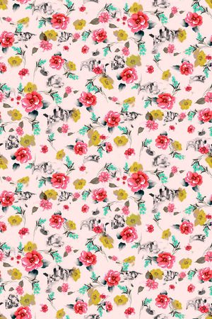 小碎花印花华亿平台图片