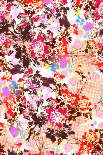 257871-圆点花卉组合