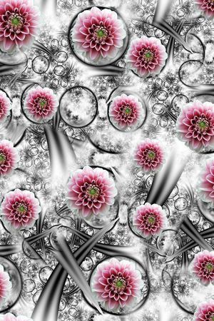 花卉 老年装 肌理印花华亿平台图片