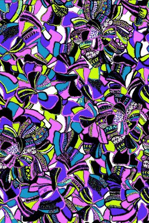 E-花卉几何/Flowers印花华亿平台图片