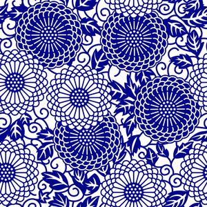 青花瓷印花华亿平台图片