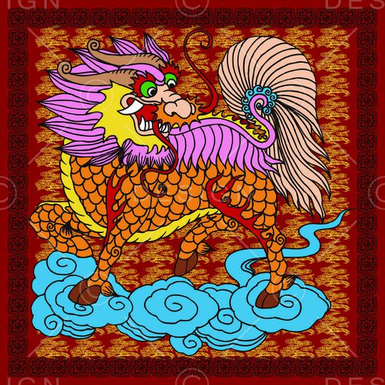 红色印花华亿平台图片