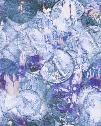 257979-复古斑驳肌理金币华亿平台印花