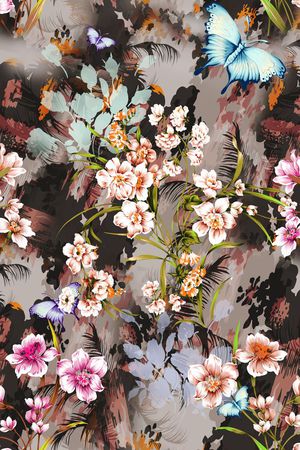 动物纹印花华亿平台图片