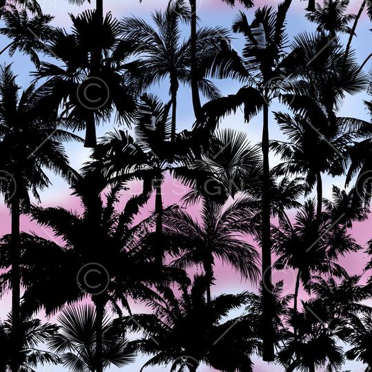 热带风情印花华亿平台图片