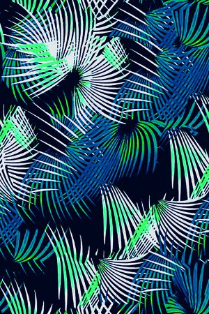 热带风情印花华亿平台图片