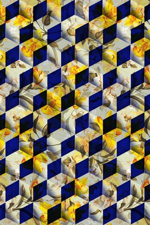 几何印花华亿平台图片