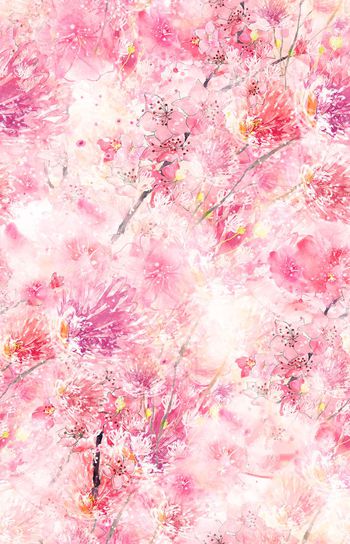 淡雅印花华亿平台图片