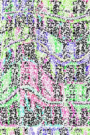 抽象印花华亿平台图片