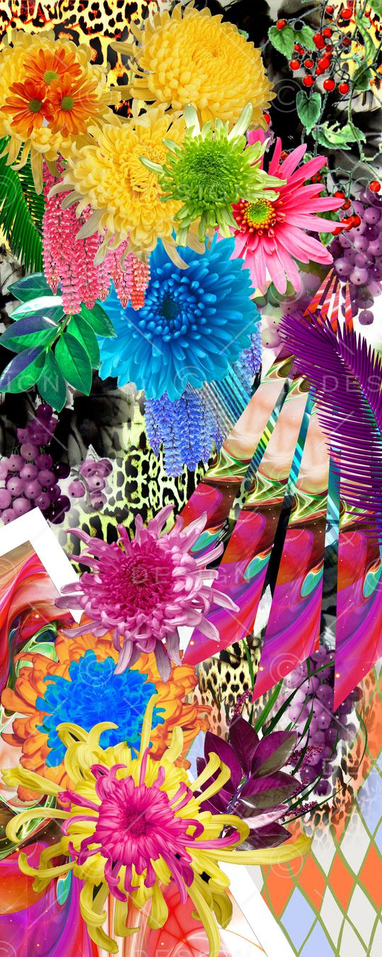 花卉印花华亿平台图片