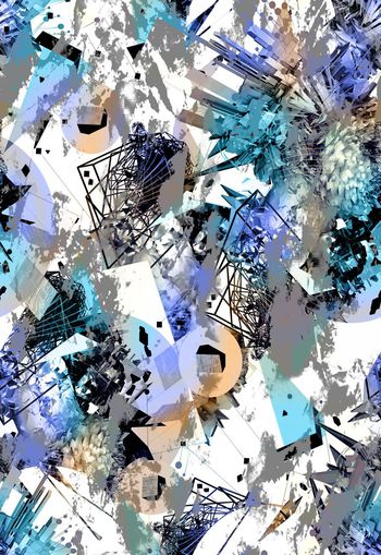 258301-多彩抽象朦胧几何