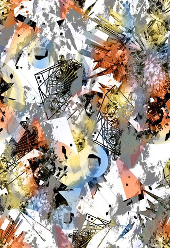 258302-多彩抽象朦胧几何